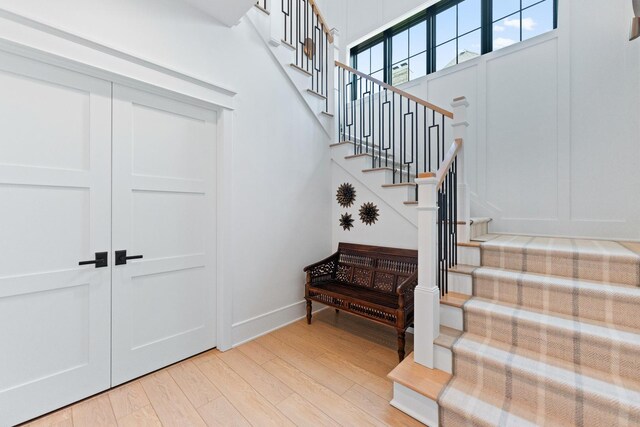 5N257 Switchgrass Ln, Saint Charles, IL 60175 - stairway featuring wood finished floors and baseboards