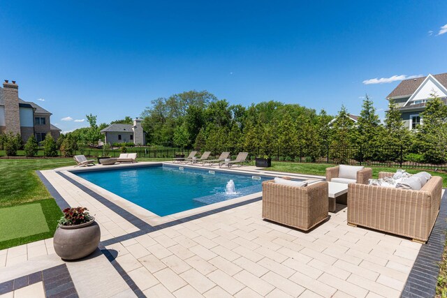 5N257 Switchgrass Ln, Saint Charles, IL 60175 - view of swimming pool with a patio and outdoor lounge area
