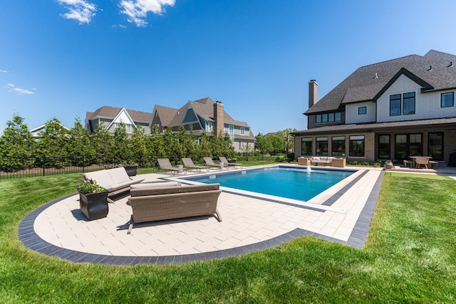 5N257 Switchgrass Ln, Saint Charles, IL 60175 - view of swimming pool featuring an outdoor hangout area and a patio