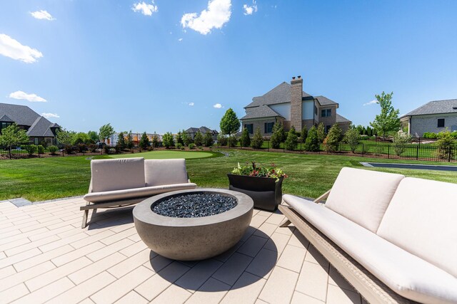 5N257 Switchgrass Ln, Saint Charles, IL 60175 - view of pool with an outdoor living space and a patio area