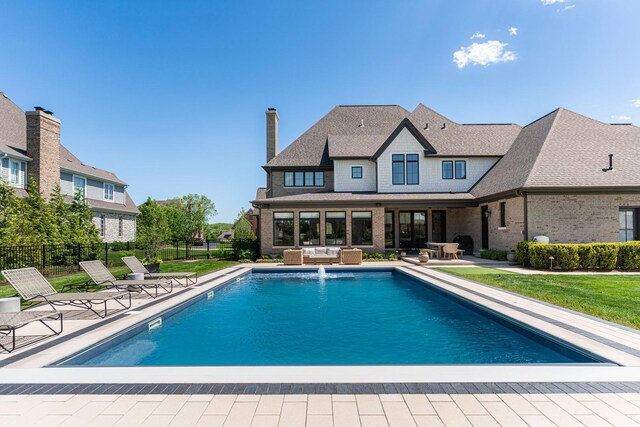 5N257 Switchgrass Ln, Saint Charles, IL 60175 - view of pool featuring an outdoor living space and a patio