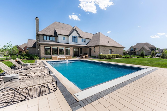 5N257 Switchgrass Ln, Saint Charles, IL 60175 - view of swimming pool featuring outdoor lounge area and a patio
