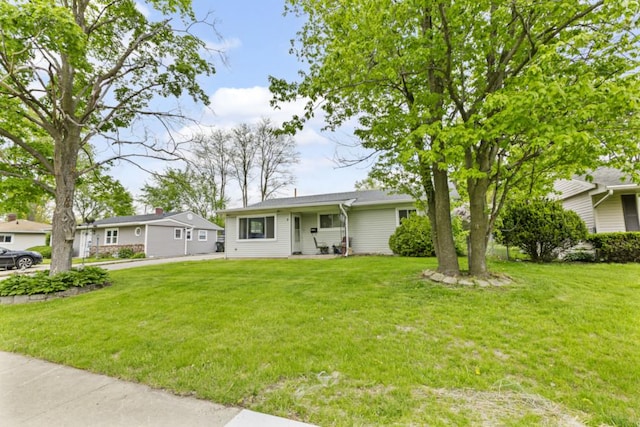 8 Sparrow Rd, Carpentersville, IL 60110 - view of front of property with a front yard
