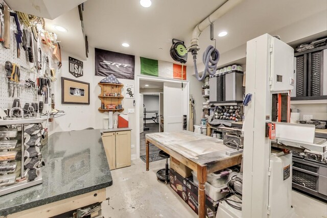 212 S Wa Pella Ave, Mount Prospect, IL 60056 - kitchen with concrete floors and recessed lighting