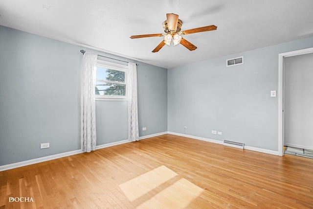 9446 Magnolia Ave, Mokena, IL 60448 - empty room featuring ceiling fan and light wood-type flooring