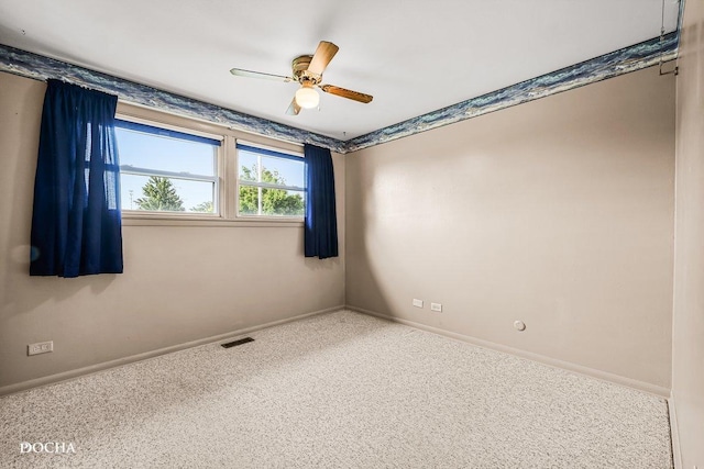 9446 Magnolia Ave, Mokena, IL 60448 - empty room featuring ceiling fan and carpet floors
