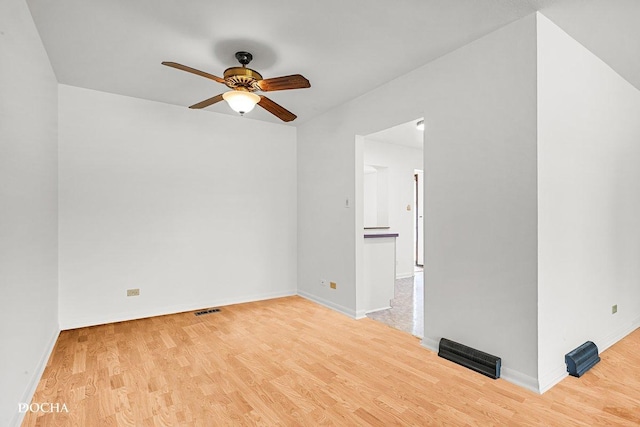 9446 Magnolia Ave, Mokena, IL 60448 - spare room featuring a ceiling fan and wood finished floors
