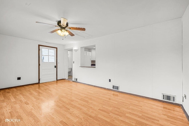 9446 Magnolia Ave, Mokena, IL 60448 - unfurnished room with ceiling fan and wood finished floors