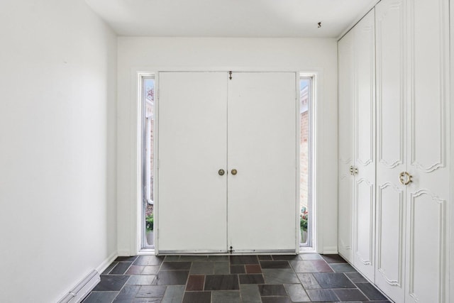 1139 W Illinois Ave, Palatine, IL 60067 - foyer entrance featuring stone tile flooring
