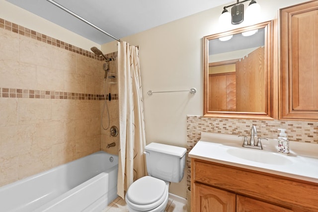 1018 Brighton Ct, Schaumburg, IL 60193 - bathroom with shower / tub combo, vanity, and toilet
