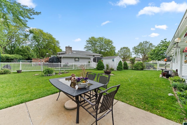 1018 Brighton Ct, Schaumburg, IL 60193 - view of patio featuring outdoor dining space