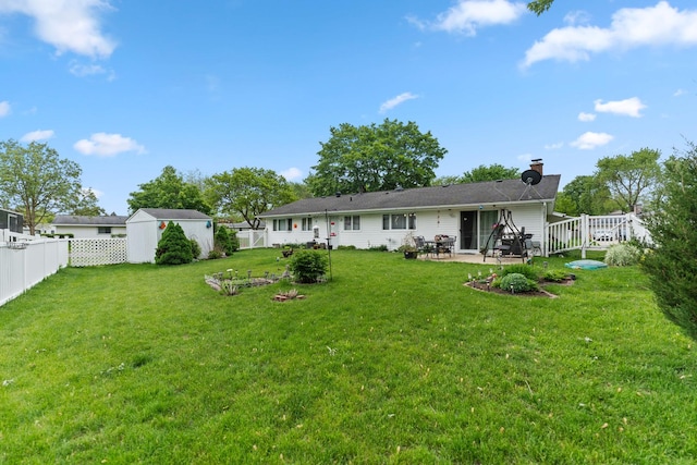 1018 Brighton Ct, Schaumburg, IL 60193 - back of property with a patio area and a chimney