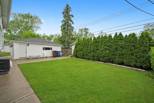 421 Carey Ct, Chicago Heights, IL 60411 - view of yard featuring an outdoor structure and a patio