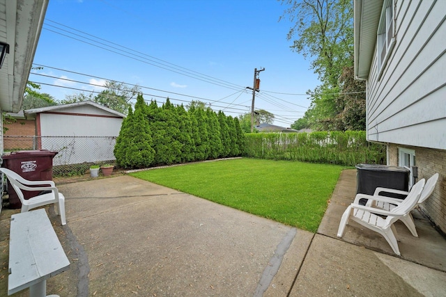 421 Carey Ct, Chicago Heights, IL 60411 - view of yard featuring a patio area