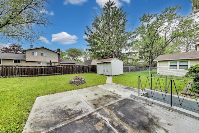 654 N Robinson Dr, Palatine, IL 60074 - view of patio with a fire pit