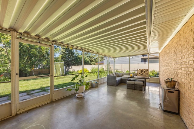 573 Maple Ave, Lisle, IL 60532 - sunroom featuring an outdoor living space