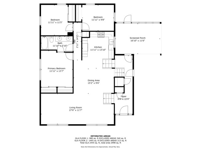 573 Maple Ave, Lisle, IL 60532 - floor plan / room layout