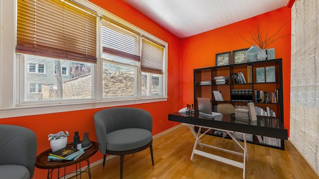 7360 N Damen Ave Unit 1S, Chicago, IL 60645 - home office with wood finished floors and baseboards
