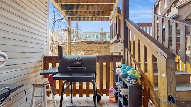 7360 N Damen Ave Unit 1S, Chicago, IL 60645 - view of wooden terrace