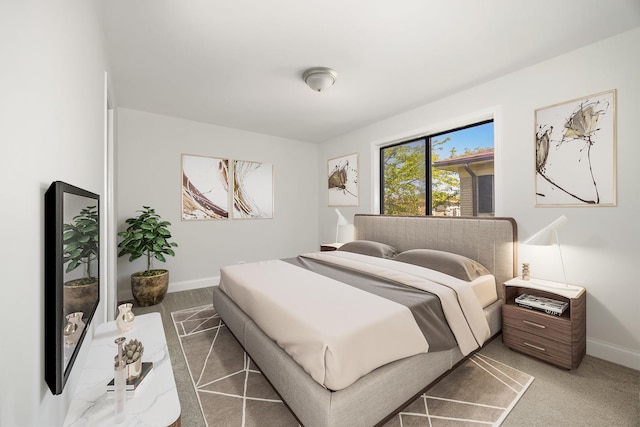 2109 N Harlem Ave Unit 3A, Chicago, IL 60707 - bedroom featuring baseboards and light carpet