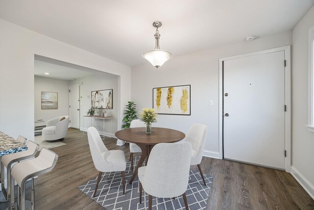 2109 N Harlem Ave Unit 3A, Chicago, IL 60707 - dining space with wood finished floors and baseboards
