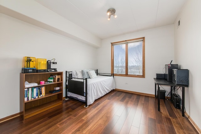 1705 Pavilion Way Unit 401, Park Ridge, IL 60068 - bedroom featuring dark wood-type flooring and baseboards