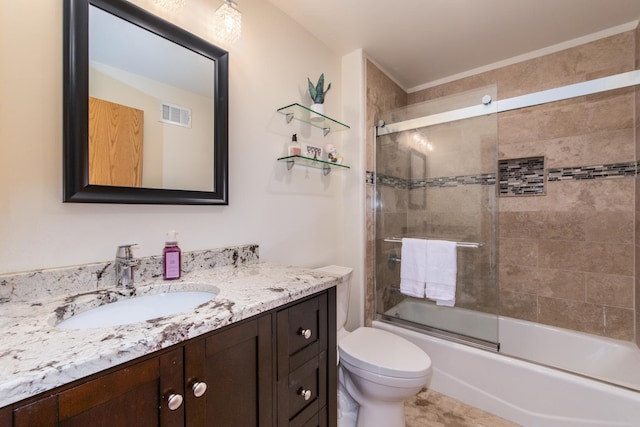 1705 Pavilion Way Unit 401, Park Ridge, IL 60068 - full bathroom with vanity, toilet, and enclosed tub / shower combo