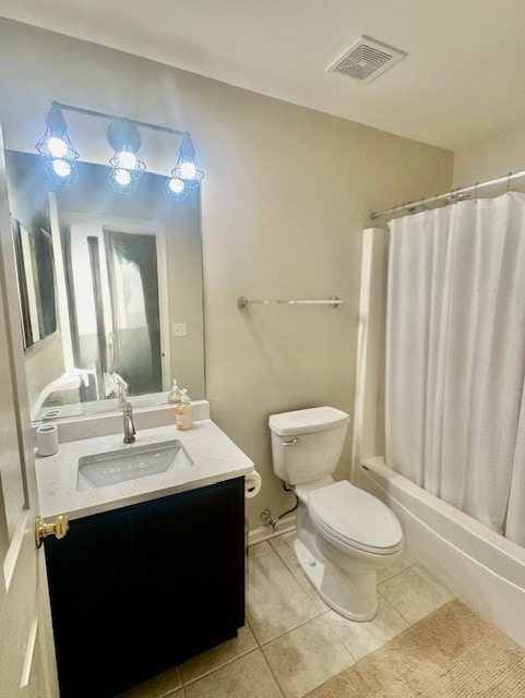 1676 Fredericksburg Ln, Aurora, IL 60503 - full bath with tile patterned flooring, vanity, and shower / tub combo