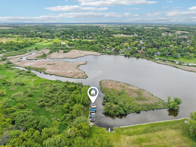 2902 Pleasant Dr, Mchenry, IL 60051 - drone / aerial view of a large body of water