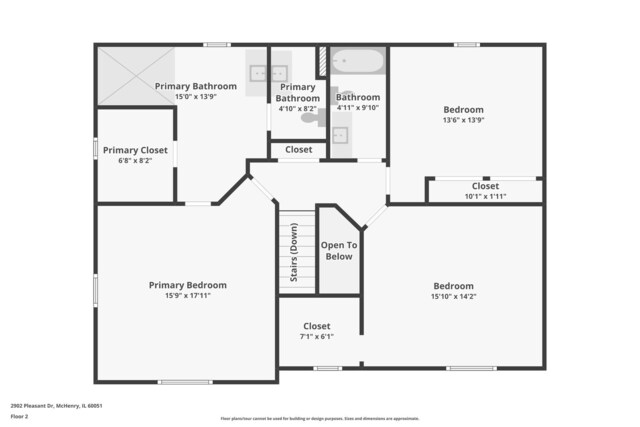 2902 Pleasant Dr, Mchenry, IL 60051 - property floor plan