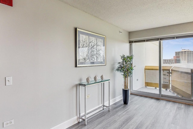 1720 Maple Ave Unit 1270, Evanston, IL 60201 - spare room with wood finished floors, a textured ceiling, and baseboards