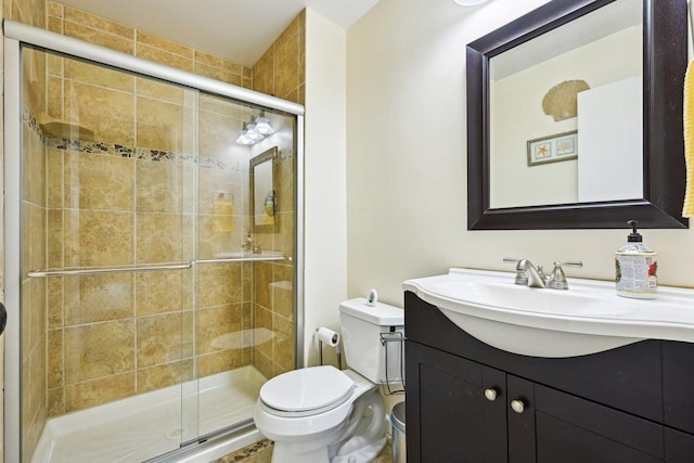 1116 S New Wilke Rd Unit 408, Arlington Heights, IL 60005 - bathroom featuring vanity, toilet, and a stall shower