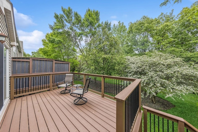6173 Dixon Dr, Lisle, IL 60532 - view of wooden terrace