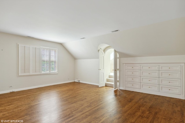 770 E Westminster Rd, Lake Forest, IL 60045 - bonus room featuring vaulted ceiling and wood finished floors