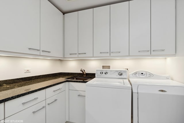 770 E Westminster Rd, Lake Forest, IL 60045 - washroom with cabinet space and washer and clothes dryer
