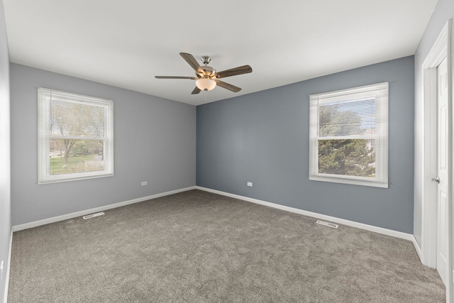 259 Nantucket Hbr Unit 259, Schaumburg, IL 60193 - unfurnished room featuring carpet flooring, ceiling fan, and baseboards