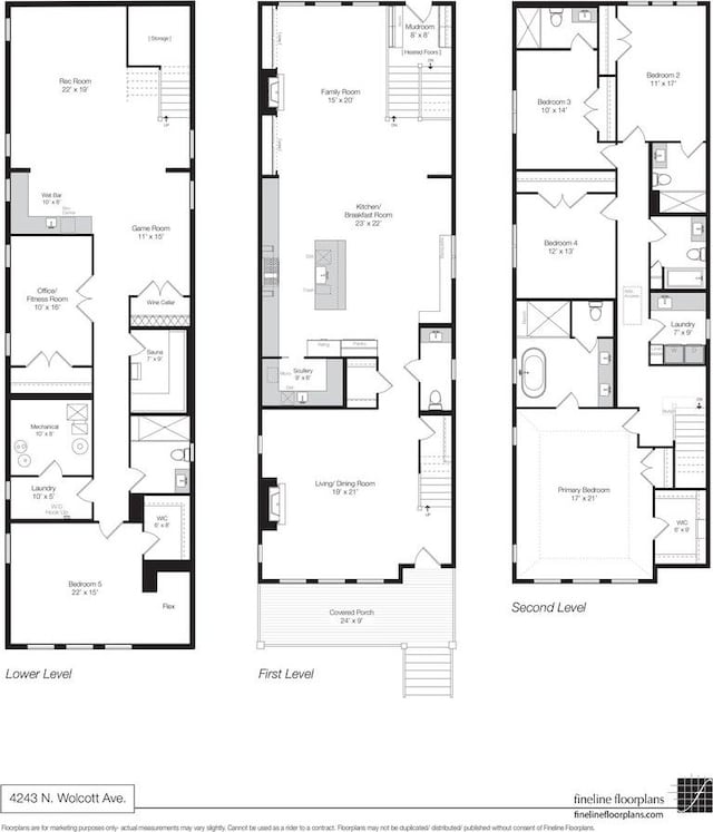 4305 N Wolcott Ave, Chicago, IL 60613 - floor plan / room layout
