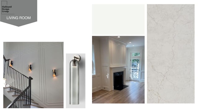 4305 N Wolcott Ave, Chicago, IL 60613 - interior space featuring wood finished floors, stairway, and recessed lighting