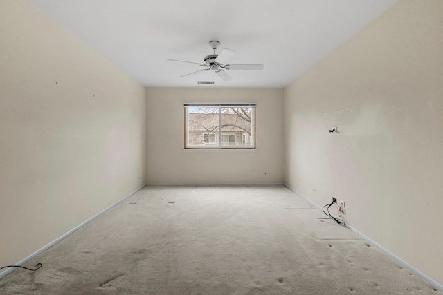 1406 Aldgate Ct Unit D2, Wheeling, IL 60090 - carpeted spare room with a ceiling fan and baseboards