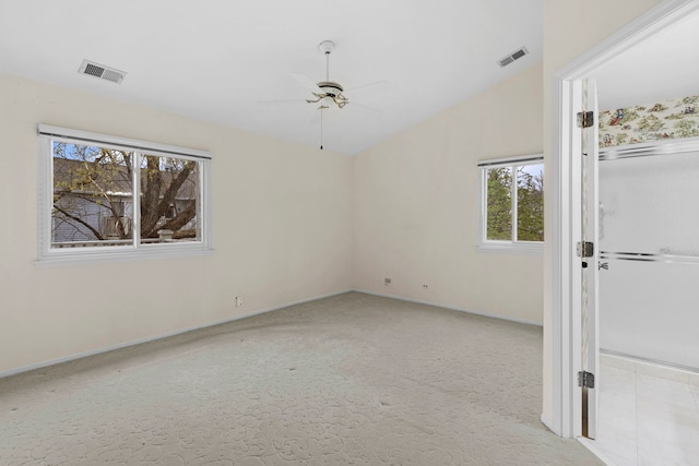 1406 Aldgate Ct Unit D2, Wheeling, IL 60090 - unfurnished room with healthy amount of natural light, ceiling fan, carpet flooring, and baseboards