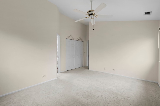 1406 Aldgate Ct Unit D2, Wheeling, IL 60090 - empty room with light colored carpet, a ceiling fan, and baseboards