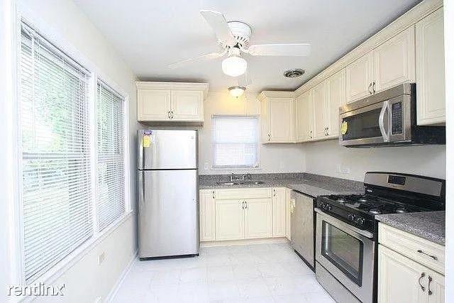 142 E Grove St, Lombard, IL 60148 - kitchen with appliances with stainless steel finishes, healthy amount of natural light, ceiling fan, and a sink