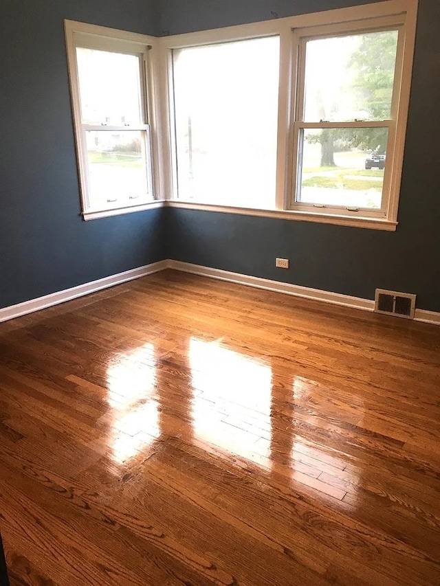 142 E Grove St, Lombard, IL 60148 - unfurnished room with plenty of natural light, wood finished floors, and baseboards