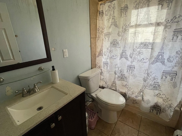 165 Kathleen Dr, Elgin, IL 60123 - full bath with vanity, tile patterned flooring, and toilet