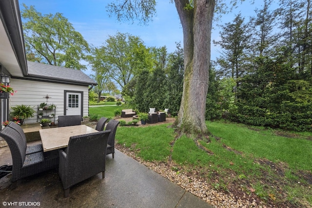 805 S Main St, Wheaton, IL 60189 - view of patio with outdoor dining space and an outdoor hangout area