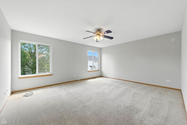16517 Newbury Ct, Crest Hill, IL 60403 - carpeted empty room featuring baseboards and ceiling fan