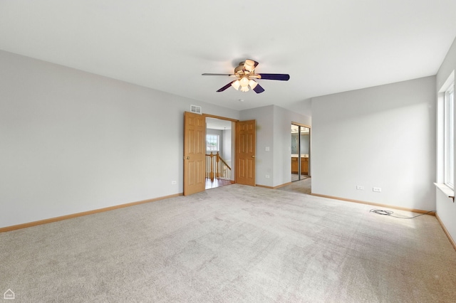 16517 Newbury Ct, Crest Hill, IL 60403 - spare room with carpet flooring and a ceiling fan