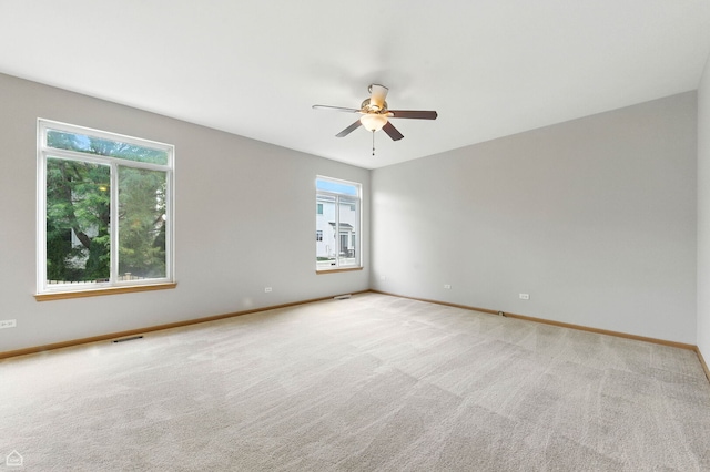 16517 Newbury Ct, Crest Hill, IL 60403 - carpeted empty room with ceiling fan and baseboards