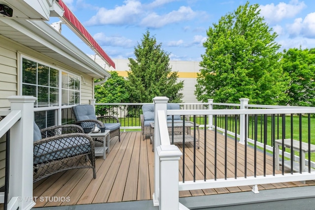 6016 W Kennedy Ct, Monee, IL 60449 - wooden terrace with a yard
