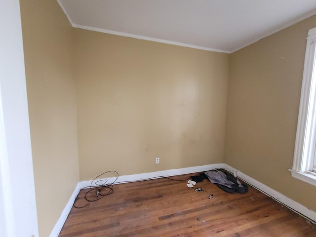 5732 S Sangamon St, Chicago, IL 60621 - unfurnished room featuring ornamental molding, baseboards, and wood finished floors